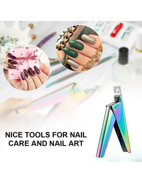 Cortador de Uñas Acrílico Luhaomisky con Medición y Imán