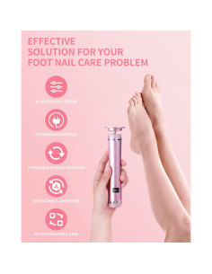 Removedor de Callos Eléctrico Tohecu MY-101 Rosa 12 Velocidades 2