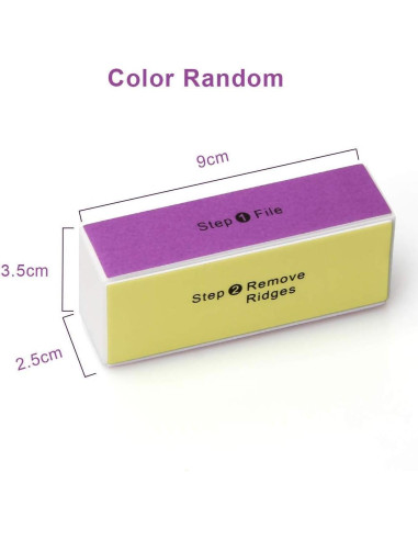 Bloque de Pulido de Uñas AHIER 10 Piezas 4 Vías Colorido