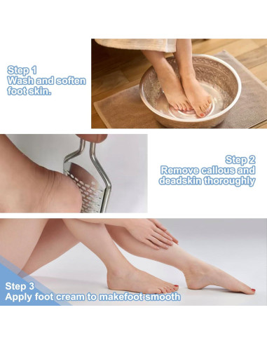 Raspador de pies Untrytb de acero inoxidable 17.99 cm