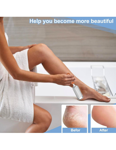 Raspador de pies Untrytb de acero inoxidable 17.99 cm