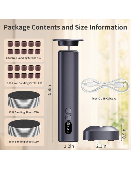 Removedor de Callos Eléctrico FyndAna 2 en 1 Inalámbrico 6 Velocidades