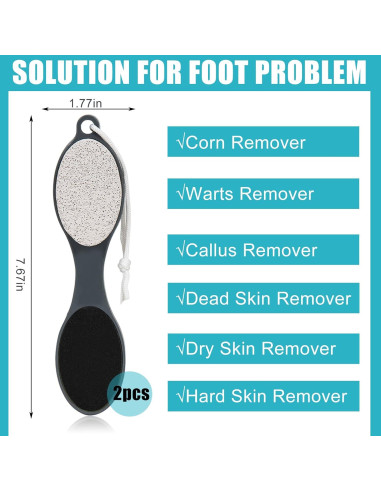 Removedor de Callos 4 en 1 Yclin - Lima de Pies Gris