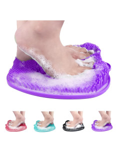 Alfombrilla Exfoliante para Pies AXLOFO XL Antideslizante Morado