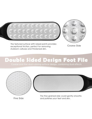 Lima de pies Aenfaiy de acero inoxidable - Removedor de callos