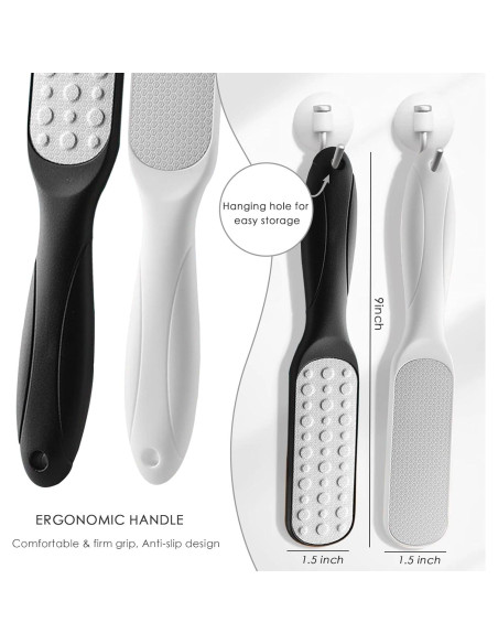 Lima de pies Aenfaiy de acero inoxidable - Removedor de callos Lima de pies Aenfaiy de acero inoxidable - Removedor de callos