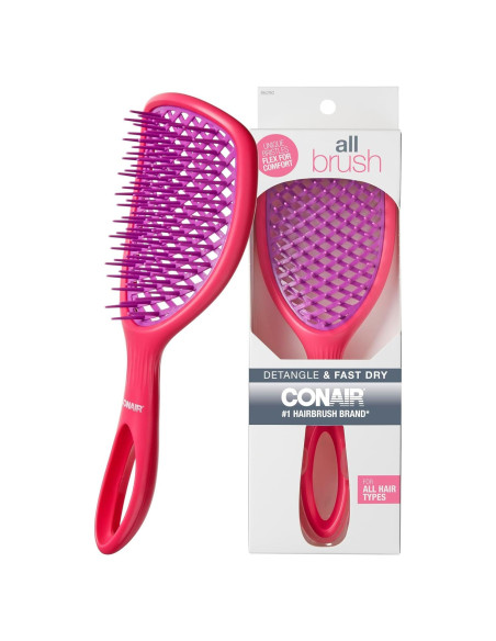 Cepillo de Pelo Conair Allbrush Ventilado 25.9x8.4cm Rosa Cepillo de Pelo Conair Allbrush Ventilado 25.9x8.4cm Rosa