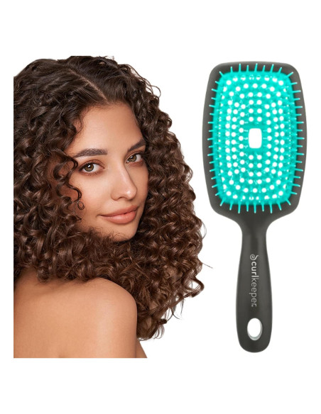 Cepillo Desenredante Flexy Curl Keeper Turquesa 24cm
