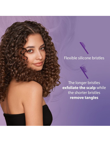 Cepillo Desenredante Flexy Curl Keeper Turquesa 24cm