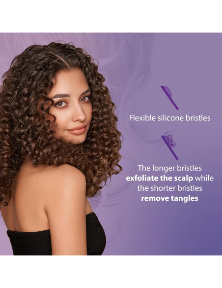 Cepillo Desenredante Flexy Curl Keeper Turquesa 24cm