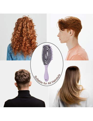 Cepillo Definidor Rizado Marrhorvk Ventilado 28.8cm Púrpura