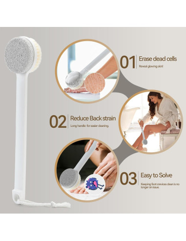 Piedra Pómez Exfoliadora 2 en 1 VIP LUXE BAZAAR para Pies