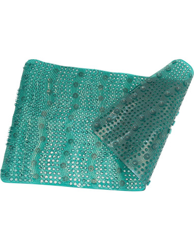 Alfombrilla de Baño Antideslizante Dependable 70 x 38 cm Verde Teal