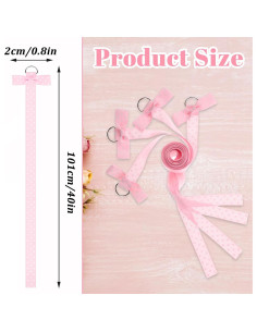 Organizador de Lazos Rosa Yuomeaz - 5 Piezas 101 cm 2