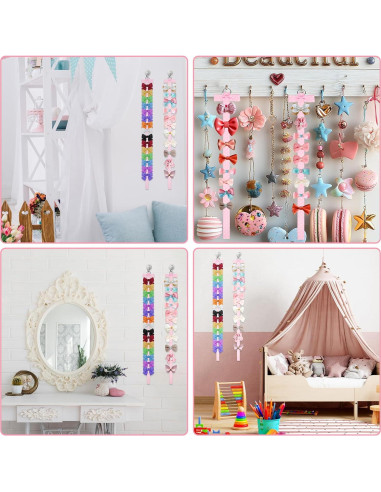 Organizador de Lazos Rosa Yuomeaz - 5 Piezas 101 cm