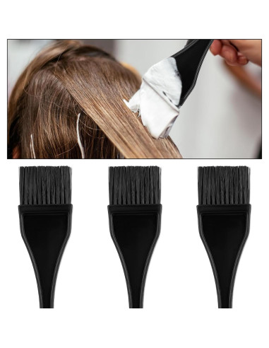 Set de 3 Brochas para Tinte de Cabello - Aplicación Profesional