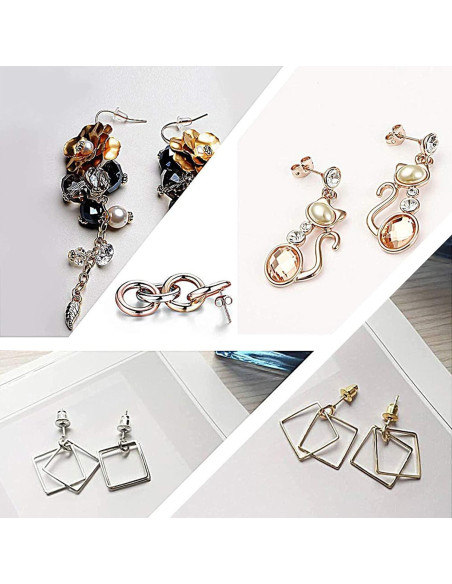 Kit de 452 Respaldos para Pendientes Hokoad - 8 Estilos Variados