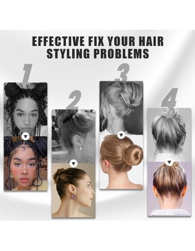 Juego de 3 Cepillos para Cabello BRIMFULITE - Púrpura