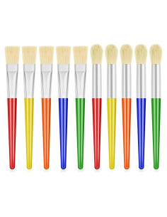 Juego de Pinceles de Pintura Anezus para Niños 10 Pcs