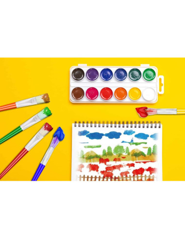 Juego de Pinceles de Pintura Anezus para Niños 10 Pcs