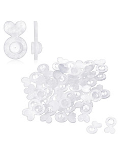 36 Respaldo de Aretes de Silicona en Forma de Corazón Sorcristy