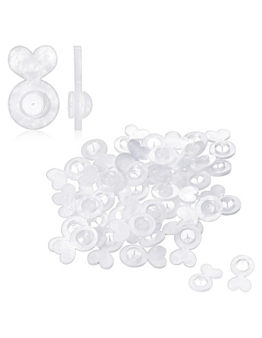 36 Respaldo de Aretes de Silicona en Forma de Corazón Sorcristy