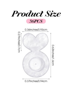 36 Respaldo de Aretes de Silicona en Forma de Corazón Sorcristy 2