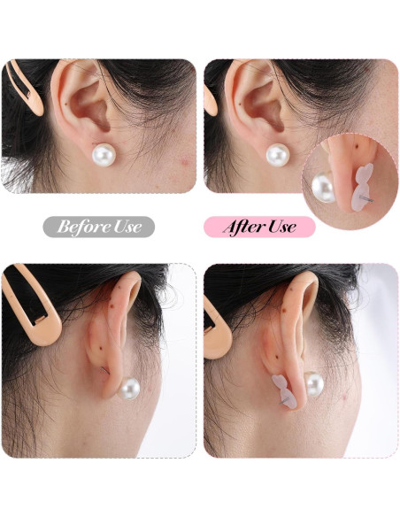 36 Respaldo de Aretes de Silicona en Forma de Corazón Sorcristy 36 Respaldo de Aretes de Silicona en Forma de Corazón Sorcristy