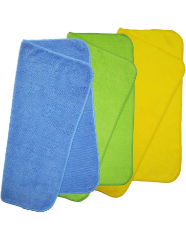 Toalla de limpieza microfibra POLYTE Premium 40.6x40.6 cm 36 unidades