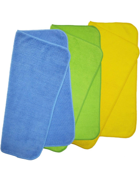 Toalla de limpieza microfibra POLYTE Premium 40.6x40.6 cm 36 unidades