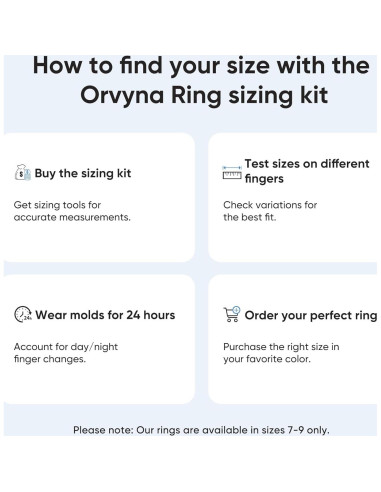 Kit de Tamaño Anillo Inteligente Orvyna - Ajuste Perfecto