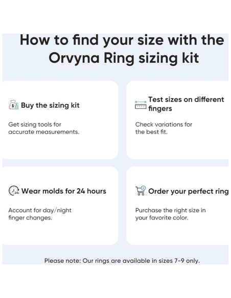 Kit de Tamaño Anillo Inteligente Orvyna - Ajuste Perfecto