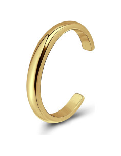 Anillo Abierto de Dedo Plata Esterlina 925 Aros y Bucles