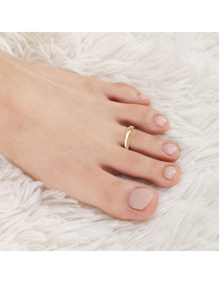 Anillo Abierto de Dedo Plata Esterlina 925 Aros y Bucles