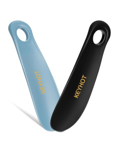 Cuerno de zapato plástico KEYHOT 18.5 cm portátil 2 piezas