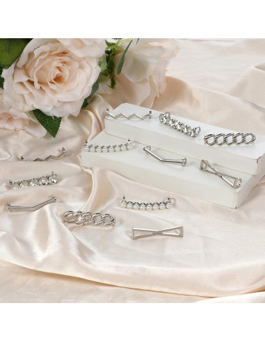 6 PARES Clips Decorativos para Cordones de Zapatos Dorados