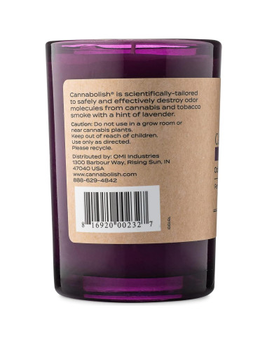 Vela Eliminadora de Olores Cannabolish Lavanda 198 g Natural