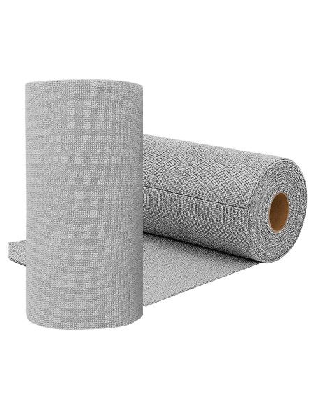 75 Rollos de Paños de Microfibra Niurewan Gris Reutilizables