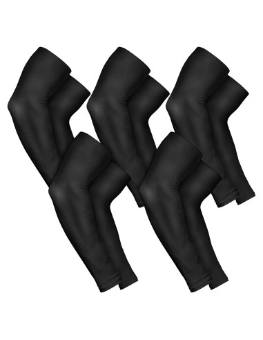 Mangas para Brazos AURUZA UV UPF 50 - 5 Pares Negros