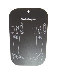 Soporte para Botines Elandy - 2 Pares, 18 Pulgadas, Negro y Transparente 2