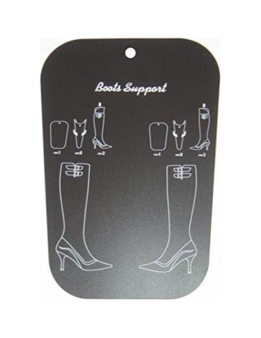 Soporte para Botines Elandy - 2 Pares, 18 Pulgadas, Negro y Transparente