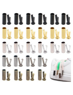 50 Puntas de Cordones Aleación GeoGeoDIY 19mm para DIY