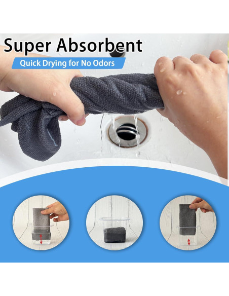 75 Rollos de Paños de Microfibra Niurewan Gris Reutilizables