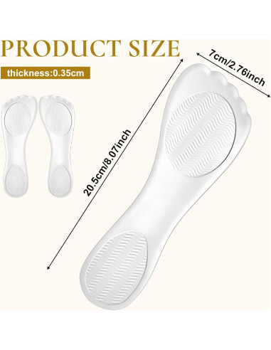 2 Pares de Plantillas de Gel YBEATY para Tacones Altos