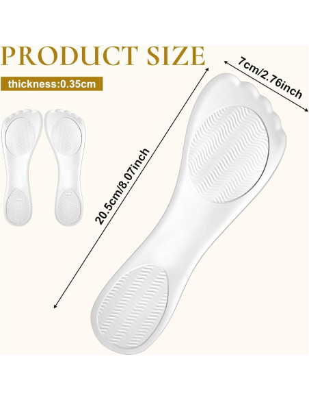 2 Pares de Plantillas de Gel YBEATY para Tacones Altos