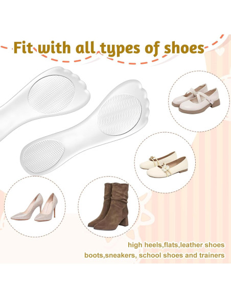 2 Pares de Plantillas de Gel YBEATY para Tacones Altos