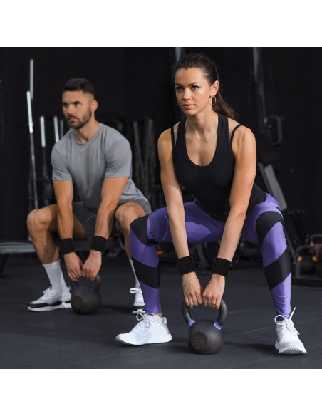 Conjunto de Muñequera Deportiva Aucuu 2PCS Absorbentes