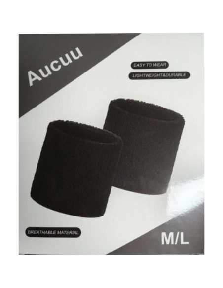 Conjunto de Muñequera Deportiva Aucuu 2PCS Absorbentes