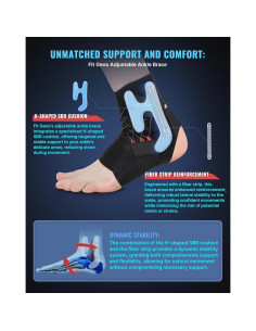 Faja de Tobillo Fit Geno XS/S Izquierda - Soporte Ajustable 2