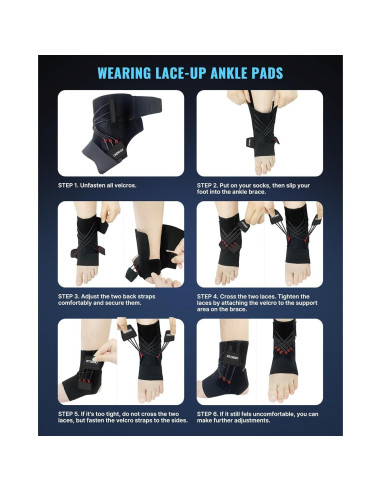 Faja de Tobillo Fit Geno XS/S Izquierda - Soporte Ajustable